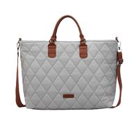 Aukojoy Casual Quilted Shoulder Bag for Women Large Capacity Lightweight Padded Tote Solid Color Puffy Shoulder Bag Travel Work Shopping Handbag, gray, 12.99x5.12x8.27Zoll