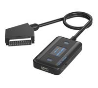 AUKOKIOULA Scart to HDMI Converter, Aluminum Shell Scart HDMI Converter, Full HD 720P/1080P Switch Video Audio Upscale Converter for TV, HDTV Monitor STB VHS Xbox PS3 Sky Blu-ray DVD Playe