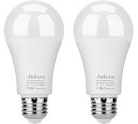 Aukora Dusk to Dawn Light Bulbs, 12W (100-Watt Equivalent) Smart Sensor Light Bulbs Super Bright E26 Base Automatic On/Off Led Bulbs Outdoor/Indoor for Porch Garage Patio Hallway(Cool White 2 Pack)