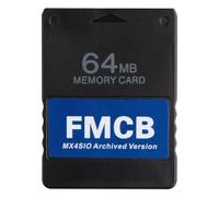 Aukuoy Free Mcboot PS2 Memory Card: PS2 FMCB Card 64MB MX4SIO FreeMcBoot Card for PS2 All Fat and Slim Consoles, Plug and Play