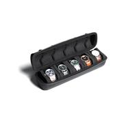 AUKURA Hard Watch Travel Case, 5 slot Watch Roll Case Storage and Organizer for Men and Women, with anti-move watch pillow