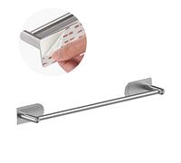 Aukware Self Adhesive Towel Rail - SUS 304 Brushed Stainless Steel, 40cm Towel Holder for Bathroom, Kitchen - Easy to Install without Drilling