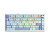 AULA F75 Mechanical RGB TKL Gray Switch Wireless Macroller Hot Swap Keyboard Ice Blue