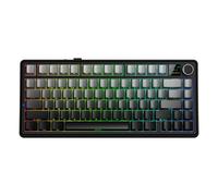 AULA F75 MAX 75% Mechanical Wireless Keyboard, QWERTY US layout, Tri-Mode(Wired/Bluetooth/2.4G) - Gradient Grey Side-Engraved Keycaps/Reaper Switch