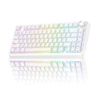 Aula F75 Mechanical RGB TKL Seiya Switch Wireless Macroller Hot Swap Keyboard Pattern White