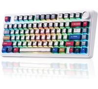 Aula F75 Wireless Mechanical Keyboard,Creamy Keyboard with RGB Backlit Hot Swappable, 81 Keys 75% Layout Gaming Keyboard, Bluetooth/2.4GHz/Type-C, Creamy Sounding - Reaper Switches