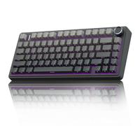 AULA F75 Wireless Mechanical Keyboard, Gasket Mounted, Hot Swappable, Pre-lubed Reaper Switches, RGB Backlit, 2.4GHz/Type-C/Bluetooth Gaming Keyboard (75%)