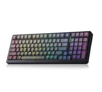 Aula F99 Keyboard Wireless Mechanical Keyboards Computer Bluetooth Gaming Keyboard Creamy Full Size Hot Swappable Custom RGB Backlit with 8000mAh Battery, Tri-Mode BT5.0/2.4GHz/USB-C (Gradient Grey)