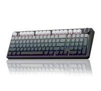 AULA F99 Pro Wireless Mechanical Keyboard with Knob, BT5.0/USB-C/2.4GHz Triple Keyboard, Pre-Lubed Switches, Joint Structure, RGB Backlit Keyboard for Computer Gaming (Side