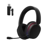 AULA G7 Pro Wireless Gaming Headset with Microphone,2.4G/BT/3.5mm Wired,7.1 Surround Sound,10ms Low Latency,40mm Drivers,Noise Cancelling,Lightweight Computer Headsets for PC/PS5/PS4/Xbox (Black)