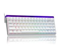 AULA HERO 68 Mechanical Gaming Keyboard,Hall Effect Magnetic Switch,0.01mm Adjustable Actuation Rapid Trigger,8K Polling Rate,Five-Layer Padding,Hot-Swap,RGB,Side Print,60% Wired Keyboard (White)