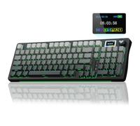 AULA S98 Pro Wireless Mechanical Keyboard with Screen & Knob,2.4GHz/USB-C/BT5.0 Hot Swappable Creamy Keyboard,Pre-lubed Linear Switches,Side Printed PBT Keycaps,RGB Backlit Gaming Keyboards