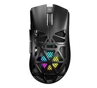 AULA SC620 Gaming Mouse Wireless,BT5.0/2.4G/USB-C Gamer Mice,PAW3311 Sensor,Up to 12000DPI,7 Programmable Buttons,67g Lightweight,400mAh Battery,RGB,Rechargeable Mouse for Laptop/PC/Mac (Black)