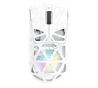 AULA SC620 Gaming Mouse Wireless,BT5.0/2.4G/USB-C Gamer Mice,PAW3311 Sensor,Up to 12000DPI,7 Programmable Buttons,67g Lightweight,400mAh Battery,RGB,Rechargeable Mouse for Laptop/PC/Mac (White-L)