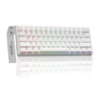 AULA WIN60 HE Mechanical Gaming Keyboard Wired,Hall Effect Magnetic Switches,Adjustable Actuation Rapid Trigger,8K Polling Rate,Side Printed,RGB Backlight,60% Percent Keyboard for Mac/Win (WHITE)