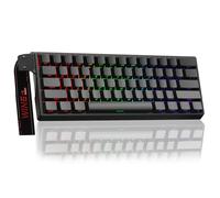 AULA WIN60 HE Mechanical Gaming Keyboard Wired,Hall Effect Magnetic Switches,Adjustable Actuation Rapid Trigger,8K Polling Rate,RGB Backlight,60% Percent Keyboard for Mac/Win (Black,Side Printed)
