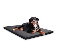 Aulase Indestructible Dog Beds, Enhanced Quilted Chew Proof Dog Crate Pad for Aggressive Chewer, Washable Cover Dogs Mat for Crate, Non-Skid Kennel Pad, Durable Pet Bed for Puppy (Gray, 35"x23")