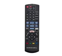 AULCMEET N2QAYB001147 N2QAYB001185 N2QAYB001157 N2QAYB001167 Replace Remote Compatible with Panasonic Blu-Ray DMP-UB300 DMP-UB400 DP-UB820EFK DMP-UB404EGK DP-UB820EFK DP-UB820EG DP-UB820EGK