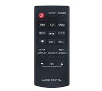 AULCMEET N2QAYC000060 Replacement Remote Control Compatible with Panasonic Hi-Fi FM Micro Audio System SC-HC17EB-K SC-HC17EG-K SC-HC17PU-K SCHC17 SCHC17EBK SC-HC17EC-K SC-HC17EE-K