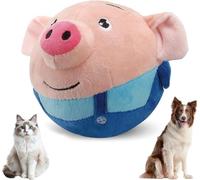 AULCTR 2026 Upgrade Active Moving Pet Plush Toy, Premium Interactive Squeaky Talking Moving Dog Ball Toy, Washable Cartoon Pig Plush Toy for Dogs Puppies to Keep Them Busy (#A1)