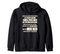 Auld Lang NYE Song Inappropriate New Years Eve Party Booze Zip Hoodie