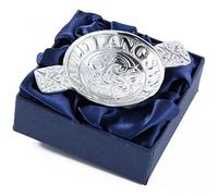 Auld Lang Syne Pewter Mini Quaich 3"