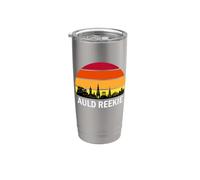 Auld Reekie Skyline - Castle, Scott Monument, Arthur's Seat Stainless Steel Insulated Tumbler