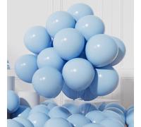 AULE Light Blue Balloons 50 Pcs 12 Inch Helium Latex Party Balloon | Pastel Pale Blue Thicken Balloons for Gender Reveal Birthday Anniversary Decoration