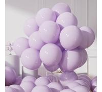 AULE Light Purple Balloons 50 Pcs 12 Inch Helium Latex Party Balloon | Lavender Lilac Thicken Balloons for Birthday Wedding Anniversary Decoration