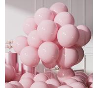 AULE Pink Balloons 50 Pcs 12 Inch Helium Latex Party Balloon | Pastel Pale Pink Thicken Balloons for Gender Reveal Birthday Wedding Valentine's Day Decoration
