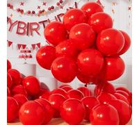 AULE Red Latex Balloons: 12 inch 50 Pcs Latex Balloons Helium Shiny Thicken Balloon Perfect Party Decoration for Wedding Birthday Baby Shower Graduation Carnival