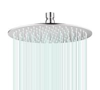 AULEEND Rain Shower Head, Work with Any Decorative Style，All Metal Rainfall Shower Head (Brushed Nickel, 10 Inch)