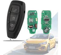 AULESSE 3 Buttons Smart Full Remote Car Key Fob Shell with 433MHz 4D63 Chip