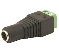 Auline 10 x Female 12v DC Power Socket Plug Connector 2.1mm x 5.5mm Screw On Terminal Block for CCTV Security Camera LED Lighting