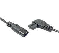 Auline 1m C7 Figure 8 Angled 90 Degree Extension Mains Power Cable Convert Existing Lead C8 to C7