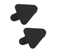 Auliuse 2 Packs Sunglasses Holder for Car Sun Visor Accessories, Magnetic Leather Sunglass Holder, Eyeglass Hanger Clip for Car, Car Universal Car Visor Accessories for Men Women(Black)