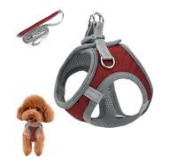Auliuse Dog Vest Harness, Dog Harness and Llead Set, Reflective Harnesses for Small Dogs, Vest Harness for Cats/Dogs, Adjustable, Breathable