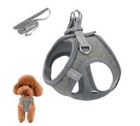 Auliuse Dog Vest Harness, Dog Harness and Llead Set, Reflective Harnesses for Small Dogs, Vest Harness for Cats/Dogs, Adjustable, Breathable