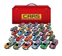 Aulivra Toy Car for Kids, 30Pcs Metal Race Car Toys Set with 1 Game Pad, Mini Pull Back Cars, Christmas Birthday Party Gifts, Micro Machines Vehicles Toys for 3 4 5 6 7 8 Year Old Boys & Girls