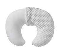 Aullar Nursing Pillow and Positioner with Cover for Breastfeeding and Bottle Feeding, Propping Baby, Tummy Time, Baby Sitting Support, Awake-Time Support (White, 22" x 17.7" x 5.9")