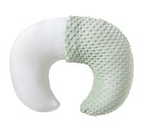Aullar Nursing Pillow and Positioner with Cover for Breastfeeding and Bottle Feeding, Propping Baby, Tummy Time, Baby Sitting Support, Awake-Time Support (Green, 22" x 17.7" x 5.9")