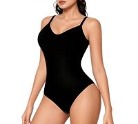 Aullwyr Shapewear Bodysuit for Women UK - Seamless Tummy Control Body Shaper Sculpting Thong Ladies Body Suit