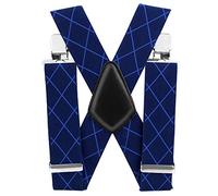 Aulola® Mens X Shape Braces Adjustable and Elastic Suspenders with A Very Strong Clips (Style G -5CM) (AL-V-23)