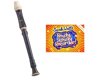 Aulos 205A Descant Recorder, Brown & Ready, Steady Recorder! Pupil Book & CD.