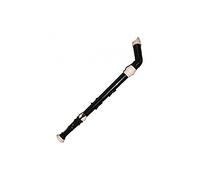Aulos 521 Knickstyle Bass Recorder - 3 Piece Advanced/Professional Level Performer Recorder - Dark Brown/Ivory ABS Construction - English Fingering