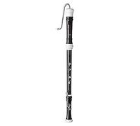 Aulos 533b Symphony Series Bass Recorder - Classic Dark Brown/Ivory - Strong ABS Construction, 3 Piece - English/Baroque Fingering - Includes Leatherette Carry Bag