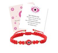 AULSIEY Evil Eye Bracelets for Women,Protection Mexican Bracelets Good Luck Wish Bracelet for Daughter Sister Friend, M, no gemstone