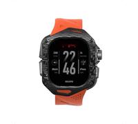Aulumu A01 Carbon Fibre Case with Apple Watch Ultra Band 49MM | Luxury Lightweight Design | Only for Apple Watch Band Ultra 1/2 49mm | Carbon Fibre Case with Orange Straps