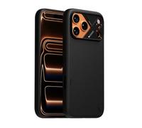 Aulumu A17 Vegan Leather CoolHyper for iPhone 17 Pro Max Case | Camera Control | with Cooling Fins | Luxury Comfort | Compatible with MagSafe | Complete Wrap-Around - Black