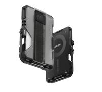 Aulumu G03 Transparently Magnetic Wallet Card Holder | Magnetic Wallet Compatible with MagSafe | Multi Function - Mobile Phone Stand/Grip | Bottle Opener | RFID Shielding Card - Translucent Grey